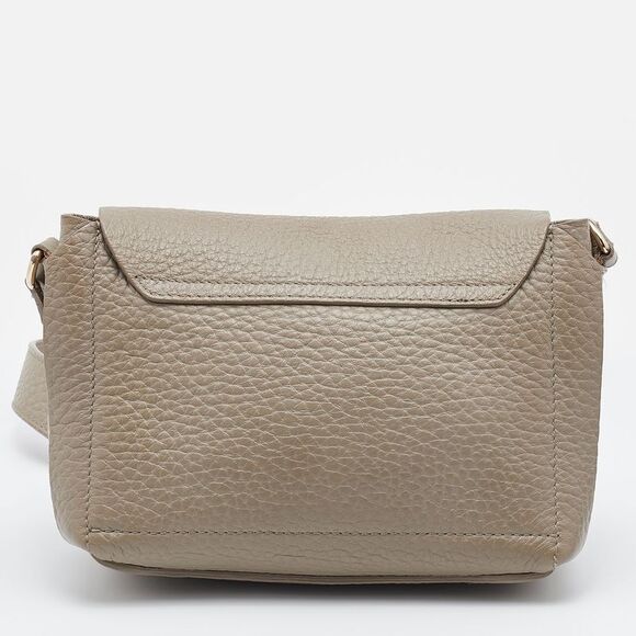 Furla Grey Leather Flap Crossbody Bag - Picture 4 of 4